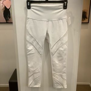 Lululemon White Capris Athletic Leggings